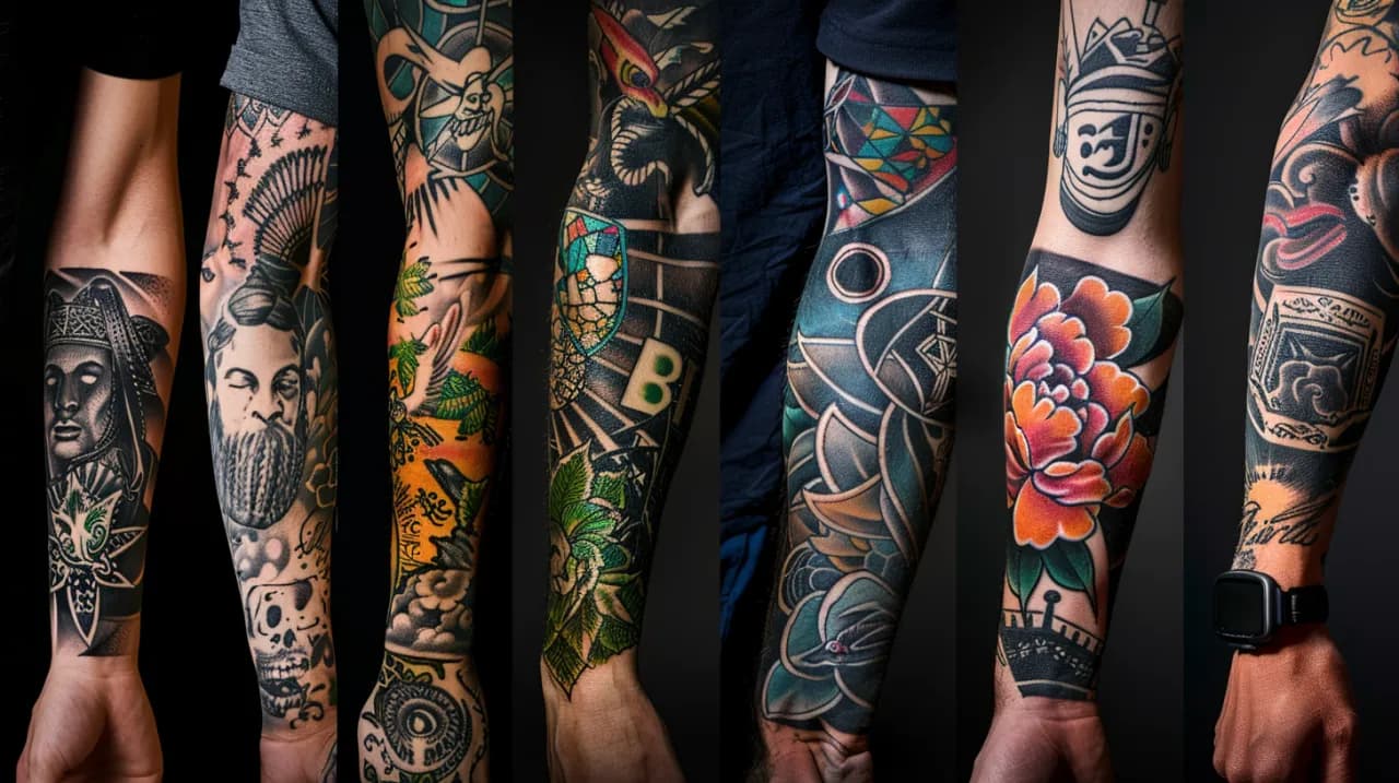 Tatuaż na ręku męski - Wzory tatuaży na rękę i kostkę dla mężczyzn